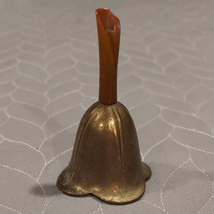 Chase Canterbury Brass Bell Flower Bakelite Handle Art Deco Vintage 3.5" - Picture 1 of 13
