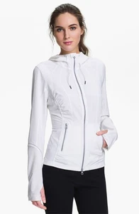 NORDSTROM ZELLA Lululemon White Track JACKET Hoodie * XS - Picture 1 of 11