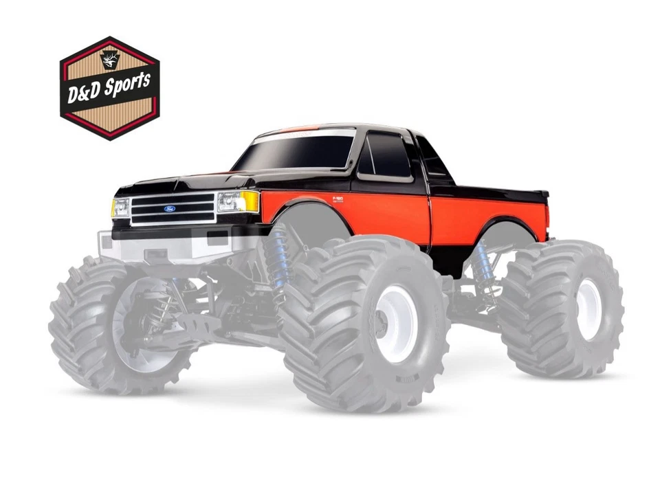 Traxxas 7691-BLK - 黑色 X-Monster 福特 F-150 车身(X-Maxx 怪物卡车) — 第 1/1 张图片