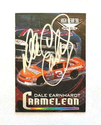 Dale Earnhardt NASCAR 1998 Wheels High Gear #64 Carmeleon Autographed Signed - Image 1 of 4