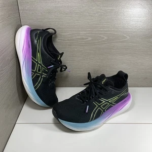 Asics Gel-Nimbus 25 Zapatos Mujer Talla 8.5 Negro Tenis Correr Atlético Gimnasio - Imagen 1 de 11