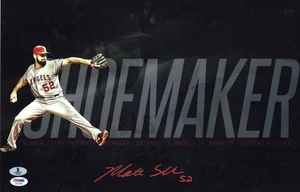 Matt Shoemaker Signed Autographed 11X17 Photo Angels Red Ink "#52" JSA - Picture 1 of 1