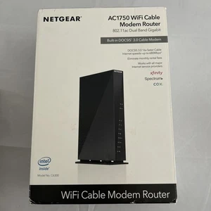Netgear C6300 AC1750 WiFi Dual Band Cable Modem Gigabit Router GREAT CONDITION! - Picture 1 of 5