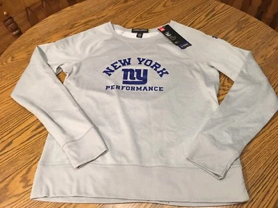 纽约巨人队 NFL 女式 Under Armour 圆领性能运动衫中号 — 第 1/4 张图片