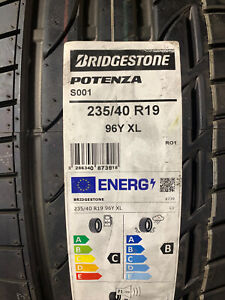 4 New 235 40 19 Bridgestone Potenza S001 Tires