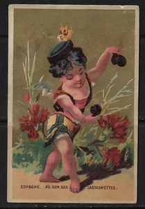 "Antica carta commerciale vittoriana francese 3""x4,5" - Foto 1 di 2