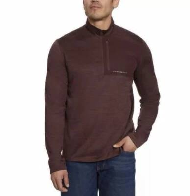 G.H. Bass & Co Mixed Media 1/4 Zip Pullover, Soft, Red, Men's XXL 2XL, NEW - Image 1 of 4