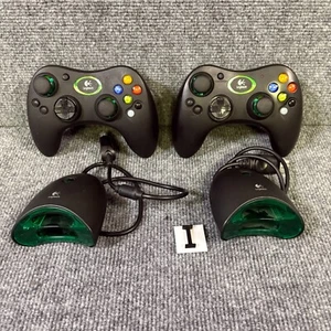 2 Logitech Cordless Precision Controller mit 2 Dongle Empfänger Xbox 863241-0000 - Bild 1 von 11