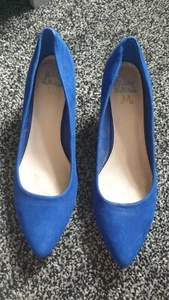 Miss Kurt Geiger High Heel Shoes Size EU41 Blue suede design - Picture 1 of 11