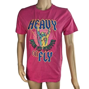 Born Fly Forever Heavy Pink T-Shirt Herren Gr. 2XL Baumwolle Neu (62) - Bild 1 von 9