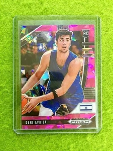 DENI AVDIJA PRIZM PINK ICE ROOKIE CARD JERSEY #8 ISRAEL RC WIZARDS 2020 Prizm DP - Picture 1 of 12