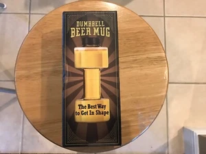 Gag Birthday Tailgaiting Gift Dumbell Beer Mug With Screw Top New In Box - Picture 1 of 5