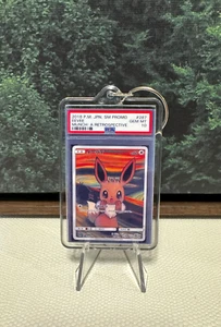 Gift Keychain 2x3 2018 Pokemon Japanese Screaming Munch Eevee GEM MINT 10 🔥 - Picture 1 of 4