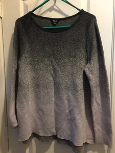 Simply Vera Shades of Gray Sweater L/S Size XL - Picture 1 of 7