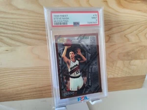 1996 Topps Finest #75 Steve Nash PSA 9 - Picture 1 of 2