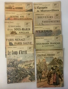 Frederic Rouff COLLECTION PATRIE Booklets 10 Vol. French WWI 1917-20 - Imagen 1 de 11