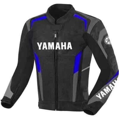 Yamaha Motorbike Leather Jacket New Yamaha Motorcycle Biker Jacket - Image 1 of 3