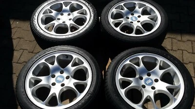 RH Alufelgen AE 807.55 8x17H2 ET55 +  235 / 45 R17 97W + Adapter + Schrauben - Bild 1 von 4