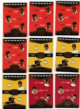 LOT OF (22) 2004 DONRUSS THROWBACK THREADS DYNASTY GIBSON BROCK BENCH ROBINSON +