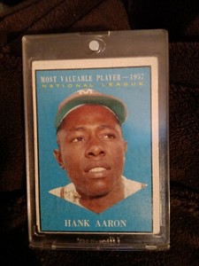 Hank Aaron 1957 MVP Topps 484
