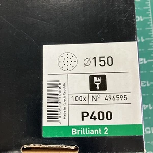6'' 150mm Festool Brilliant 2 Disc 150mm 400G 100 Pack 496595 - Picture 1 of 3