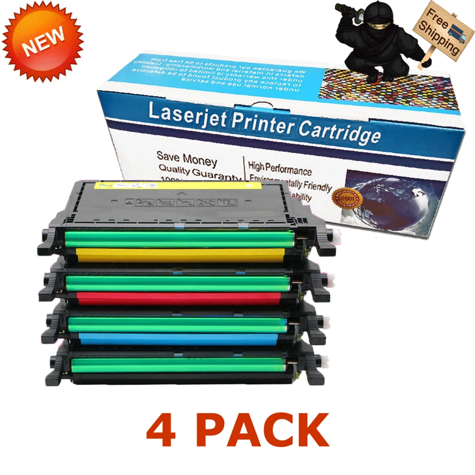 4 PACK CLT-609S C609S M609S Y609S K609S Toner For Samsung CLP-770ND CLP-775ND - Изображение 1 из 1