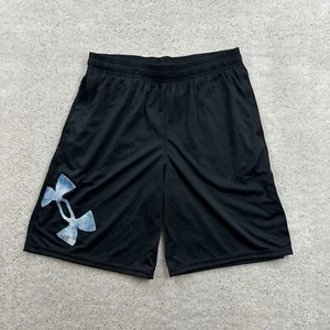 Under Armour Shorts Boys Size XL Black Pull On Athletic Drawstring Basketball - Picture 1 of 9