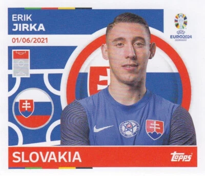 PANINI FUßBALL UEFA EM EURO 2024 DEUTSCHLAND Topps Sticker European Football Championship Euro 2024 No. SVK 21: Erik Jirka Slovakia Image NEW PRODUCT