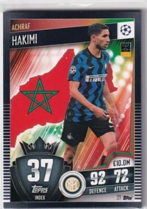 Topps Match Attax 101 20/21 Nr. 37 Achraf Hakimi - Picture 1 of 1