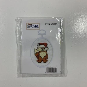 The Fox Collection Christmas Cross Stitch Christmas Fox FOX XX225 - Picture 1 of 2