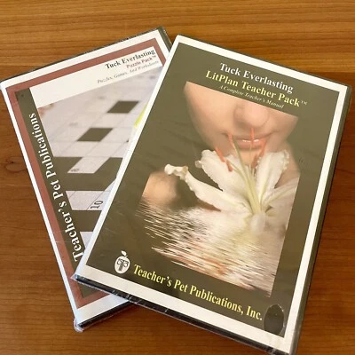 Tuck Everlasting Novel Unit Teacher Guide Worksheets CD Set Puzzle Pack Lessons - Image 1 of 4