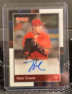 Hans Crouse 2022 Optic 1988 Retro Auto - Phillies - Imagen 1 de 2