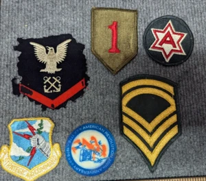 KONVOLUT 6 VINTAGE MILITÄR AUFNÄHER 1970 - Bild 1 von 9