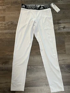 ADIDAS Boys Large 14/16 White AeroREADY TechFit Long Tight Compression NWT - Picture 1 of 6