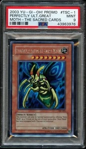 PSA 9 TSC-1 Perfectly Ultimate Great Moth Yugioh 2003 Promo Secret Rare - Picture 1 of 1