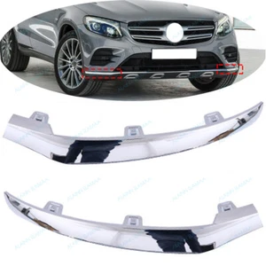 LR Front Bumper Cover Molding Trim For Mercedes Benz X253 GLC GLC300/220 2017-18 - Picture 1 of 8