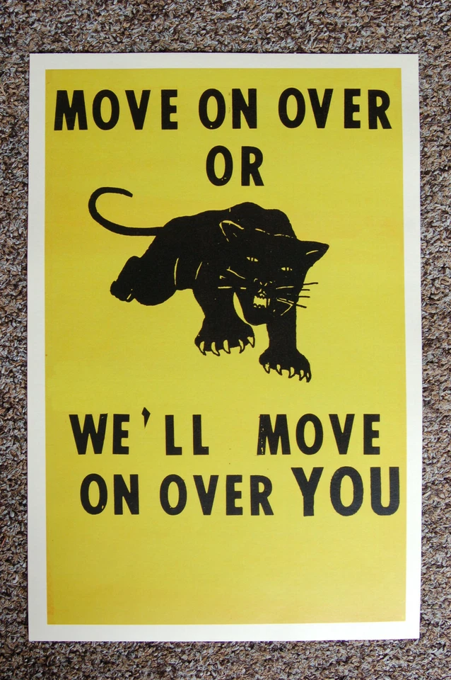 Black Panther Voter suppression poster early 1960s #2 Yellow - image 1 of 1