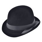 Bristol Novelty Bh101 Flock Bowler Hat Black, Mens, One Size