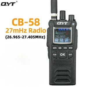 QYT AM/FM 27MHz CB-58 Radio Standard Handheld 40 Channel AM/FM CB Radio - Picture 1 of 11