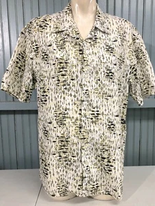 Guess Jeans USA Abstract Cotton Mens Button Shirt Large - Picture 1 of 6