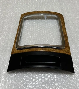 2005 - 2007 JEEP GRAND CHEROKEE SHIFTER BEZEL WOOD TRIM W CHROME MOLDING 🌟 - Picture 1 of 7