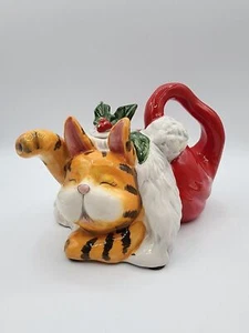 Blue Sky Clayworks Christmas Cat Teapot - Picture 1 of 14