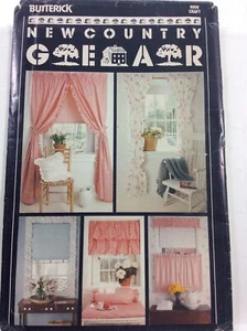 80er Jahre Butterick 6050 Vintage Schnittmuster Basteln Fenster Dressings One Size  - Bild 1 von 6