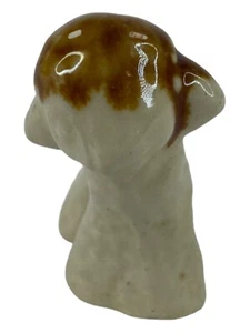 Cerámica esmaltada blanca de cordero con cabeza marrón - Imagen 1 de 6