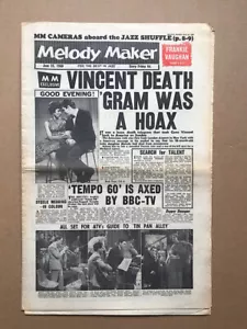 VARIOUS 1960 MELODY MAKER MAGAZINE JUNE 25 1960 - gene vincent headline/shirley - Picture 1 of 1