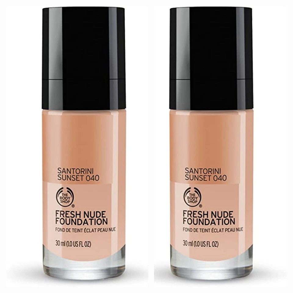 The Body Shop 2-Pk Fresh Nude Foundation # SANTORINI SUNSET 2x 30ml GENUINE  - Image 1 of 1