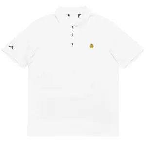 Adidas Tennis Shirt (All Sizes - white with yellow tennis ball logo embroidery) - Picture 1 of 4