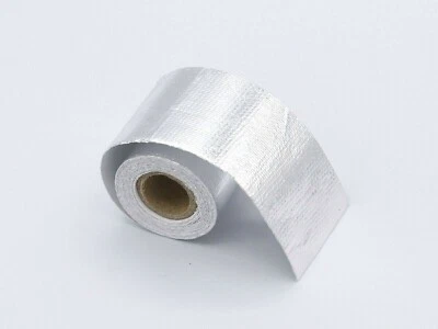 5m x 50mm Silber Hitzeschutz Isolier Tape selbstklebend Klebeband reflektierend - Bild 1 von 4