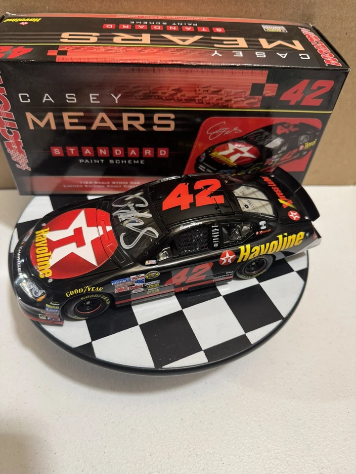RARO* Autografiado Casey Mears #42 Havoline 2006 1/24 NASCAR Diecast Foto 1 de 4