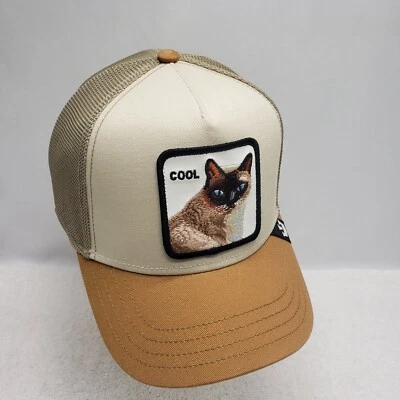 Gorra Goorin Bros Cool Cat V2 The Farm Caqui Snapback Camionero OSFM NUEVA CON ETIQUETAS  Foto 1 de 4